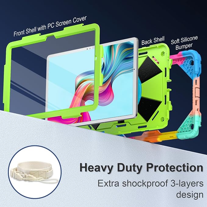 for Galaxy Tab A9 Plus Case 11 Inch, Rugged Case - Image 2