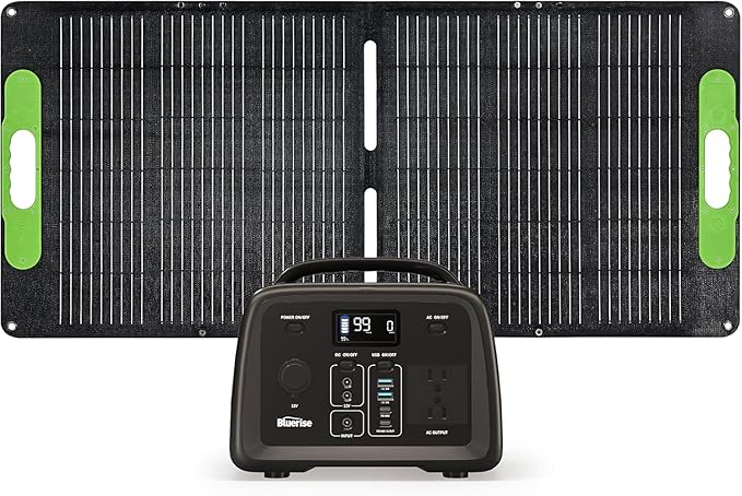 BLUERISE Solar Generator 320Wh Portable LiFePO4 Power Station by Bluerise