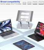 Adjustable Laptop Stand, Ergonomic Foldable Notebook Computer Holder.Compatible - Image 5