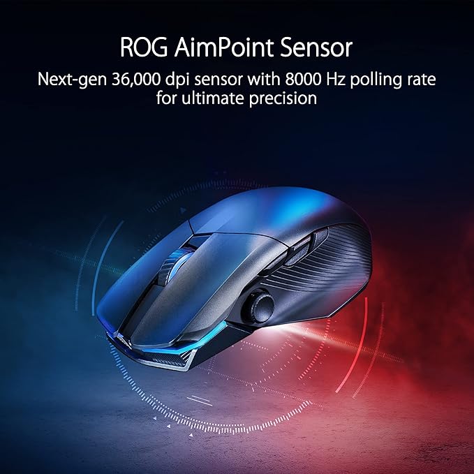 ASUS ROG Chakram X Origin Gaming Mouse, Tri-Mode connectivity, 36000 DPI Sensor - Image 2