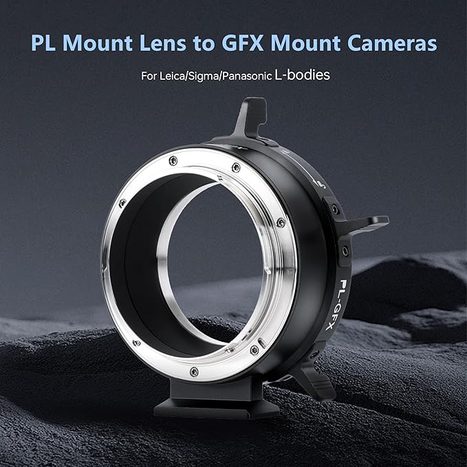 VILTROX PL-GFX Lens Adapter, Lens Converter Ring Camera Lens Mount Adapter Ring - Image 2