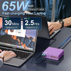 420W USB C Charger Block, 10-Port Charging Station GaN Fast Charging Type C & - Image 3