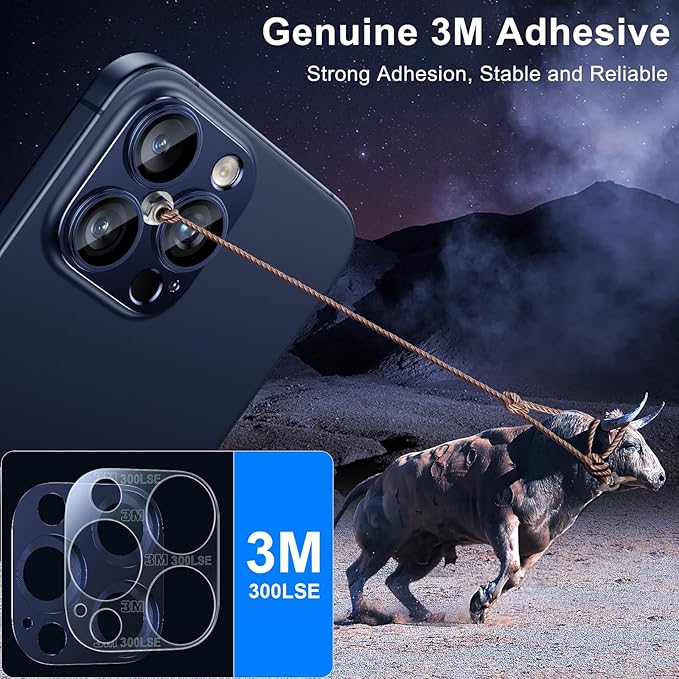 Esanik 2 Pack for iPhone 15 Pro/iPhone 15 Pro Max Camera Lens Protector - Image 5