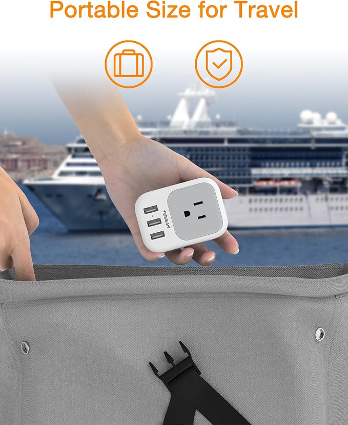 TESSAN USB Charger Block, Wall Plug Adapter - Image 5