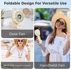 Portable Handheld Fan, 5000mAh Rechargeable Battery, Max 15H Cooling, 4 Speeds - Image 5