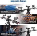 NEEWER 47.2”/120cm Motorized Camera Slider, App Wireless Control Carbon Fiber - Image 4