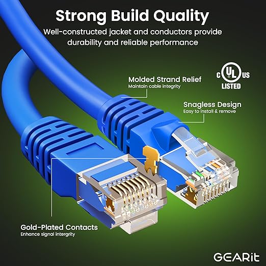 GearIT Cat 6 Ethernet Cable Pack - Image 2