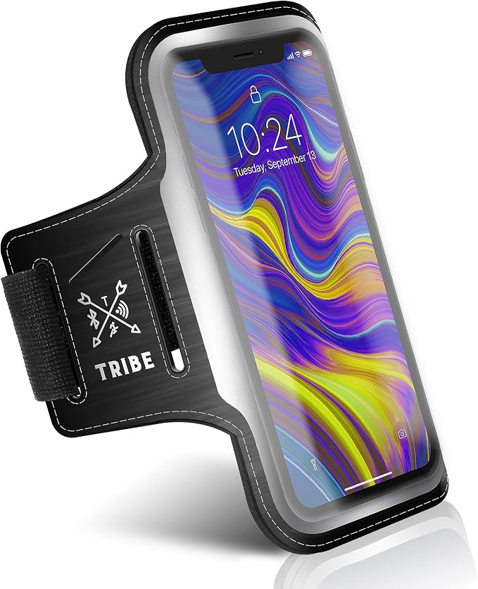 TRIBE Running Phone Holder Armband. iPhone & Galaxy Cell Phone Sports Arm Bands by Tribe