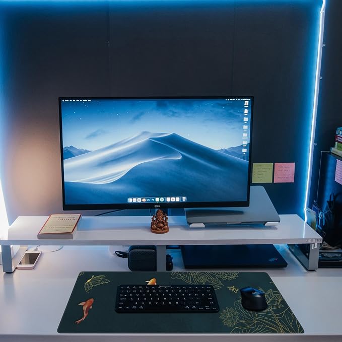 Large Gaming Mouse Pad, Koi Fish Ink Painting Desk Mat, Extended Big Computer - Image 6