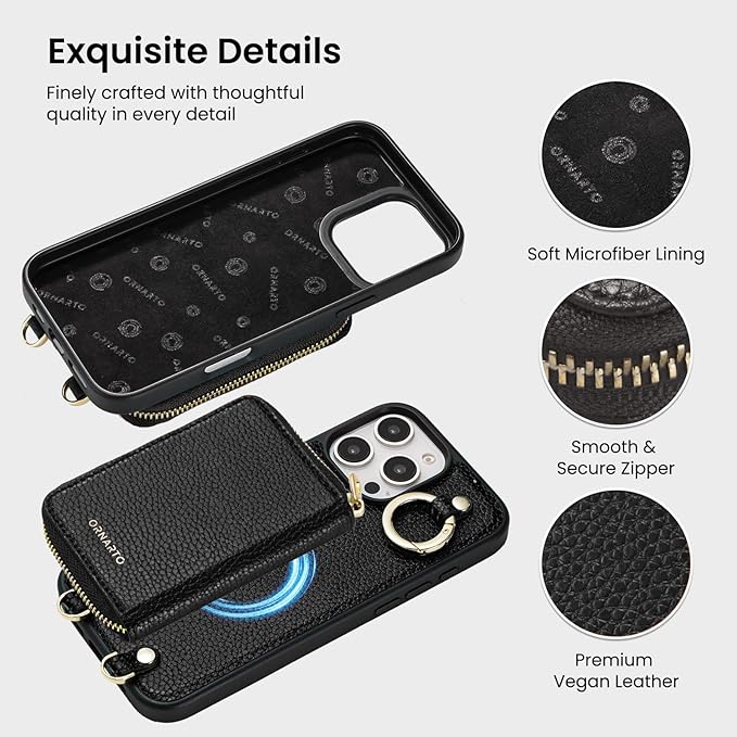 ORNARTO Magnetic Detachable Wallet Case - Image 5