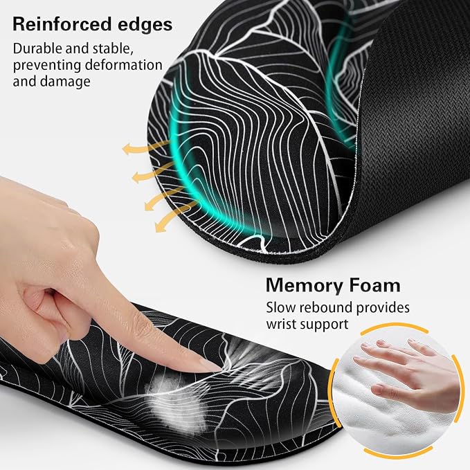 Ergonomic Keyboard Wrist Rest, Mouse Pad - Image 3