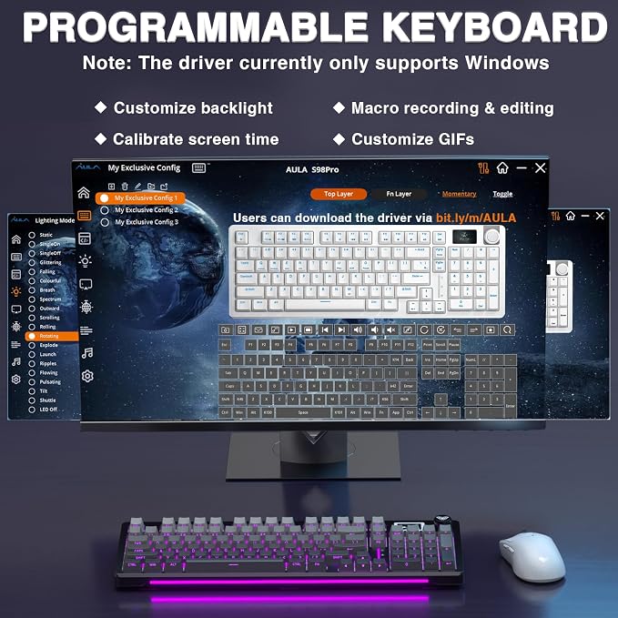 AULA S98 Pro Wireless Mechanical Keyboard - Image 7