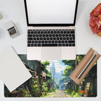 Anime Abandoned Town Desk Mat, Large Gaming Mouse Pad - Image 7