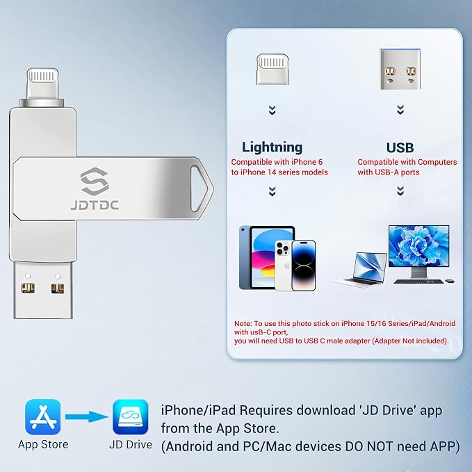Genuine Apple MFi Certified iPhone USB Flash Drive 128GB - Image 5