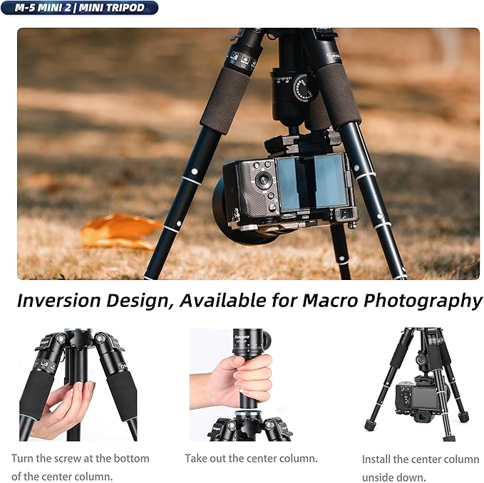 Fotopro Mini Tripod Portable Desktop Aluminum Small Camera Tripod - Image 5