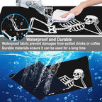 Mouse Pad, Large Skeleton with Cocktail Desk Mat, Extended Non-Slip Gaming - Image 4