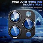 Uyiton Compatible with iPhone 15 Pro/iPhone 15 Pro Max Camera Lens Protector - Image 4