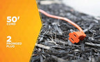 Southwire Woods 50ft Outdoor Extension Cord – Bright Orange, 16/2 Two-Prong – - Image 4