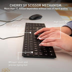 CHERRY KC 6000 Slim Wired USB Keyboard Ultra-Slim Design US Layout - Image 5