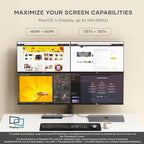 Satechi Thunderbolt 4 Dock 100W Charging, Dual Monitor HDMI 4K/60Hz, 40Gbps - Image 3