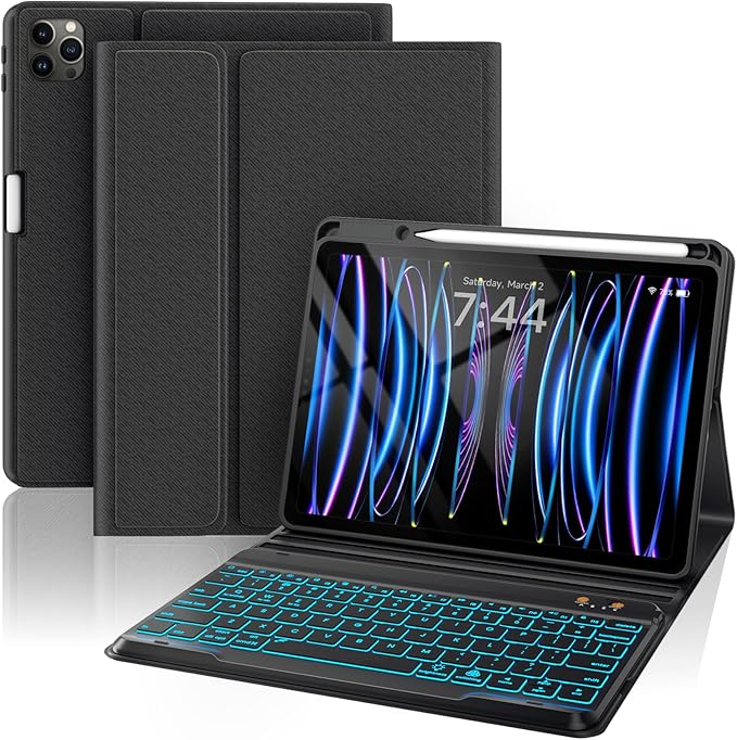 OYEEICE Keyboard Case for iPad Pro 12.9 inch & New Air 13 inch M2, 7 Color by OYEEICE
