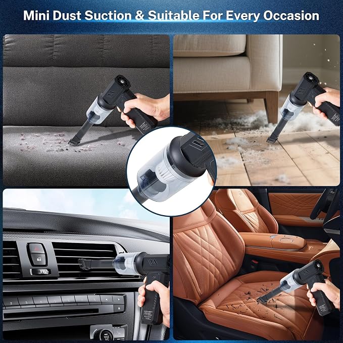 2-in-1 Electric Compressed Air Duster & Car Vacuum Cleaner - Image 5