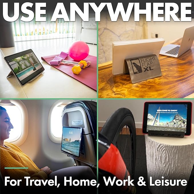 Airplane Tablet Holder, Extra Large 12x7” Flexible Cell Phone and Tablet Holder - Image 6