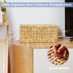 efluky Hand-Woven Cable Management Box - Image 5