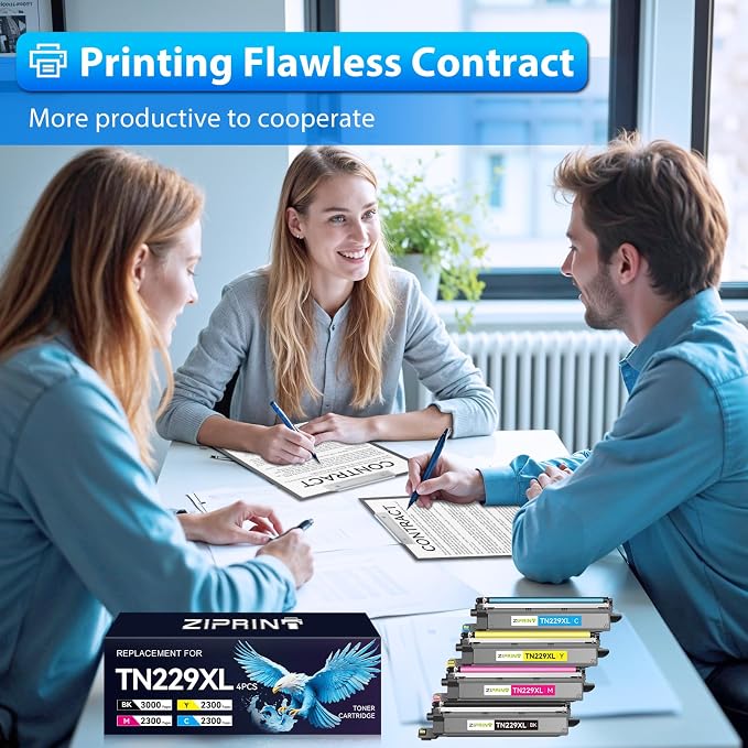 ZIPRINT TN229XL TN229 Toner 4 Pack Compatible Replacement - Image 7