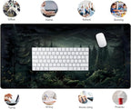 Cute Dark Gloomy Forest Desk Mat, Gothic XXL Large Extended Gaming Mouse Pad Mat - Image 6