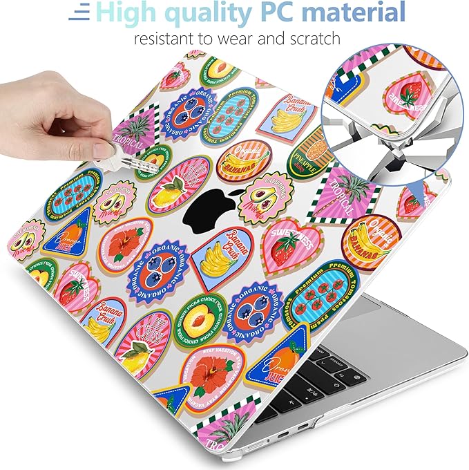 MEEgoodo for M4/M3/M2 MacBook Air 15.3 inch Case 2025 2024 2023, Case Fit Model - Image 4