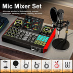 Podcast microphone bundle, live sound card, streaming audio mixer, podcast - Image 8