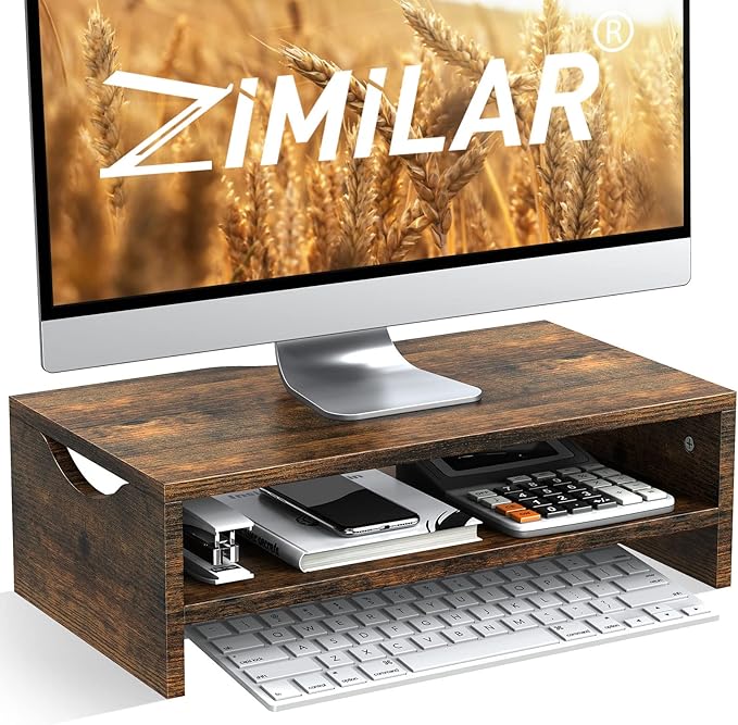Zimilar Monitor Stand Riser, 2 Tiers Laptop Computer Monitor Riser by Zimilar
