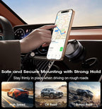 2026 Upgraded Vacuum Magnetic Car Phone Holder 360° Reinforced 96LBS Ultra - Image 7