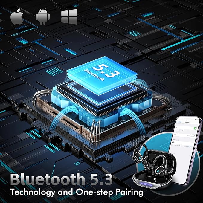HAOYUYAN Wireless Earbuds Bluetooth 5.3 Headphones - Image 3