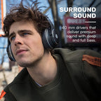 Raycon Everyday Wireless Bluetooth Over Ear Headphones, - Image 6