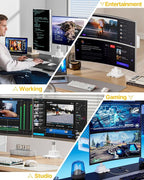 monTEK 17-57 Inch Dual Ultrawide Monitor Arm - Image 8