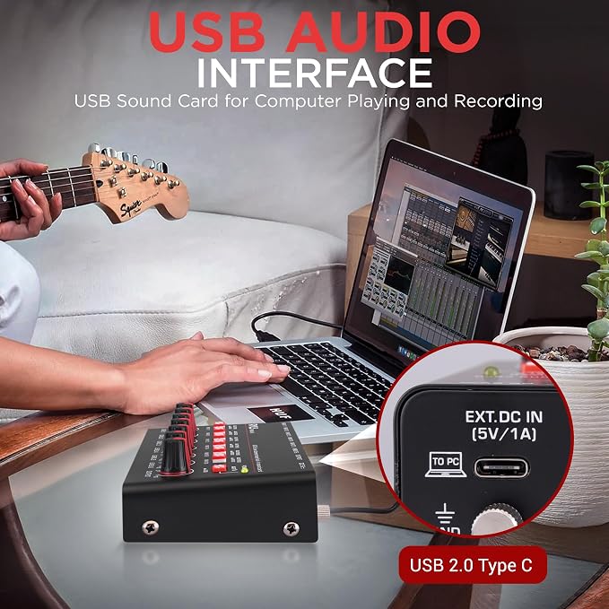 Pyle 6-Channel Wireless BT Streaming Mini Line Mixer - Image 3