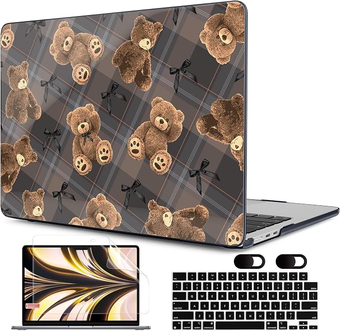 MEEgoodo Case for M4/M3/M2 MacBook Air 13.6 inch Case 2025 2024 2022, Fit Model by MEEgoodo
