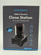 GRAUGEAR NVMe M.2 SSD Duplicator Dual-Bay Offline Clone Tool-Free, 20Gbps USB C - Image 11
