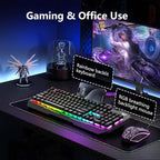 AULA Gaming Keyboard, T102 104 Keys Gaming Keyboard and Mouse Combo - Image 7