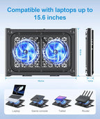Laptop Cooling Pad Stand, Laptop Cooler - Image 2