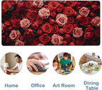 Beautiful Natural Roses Gaming Mouse Pad 3mm Thick Stitched Edge Waterproof - Image 5