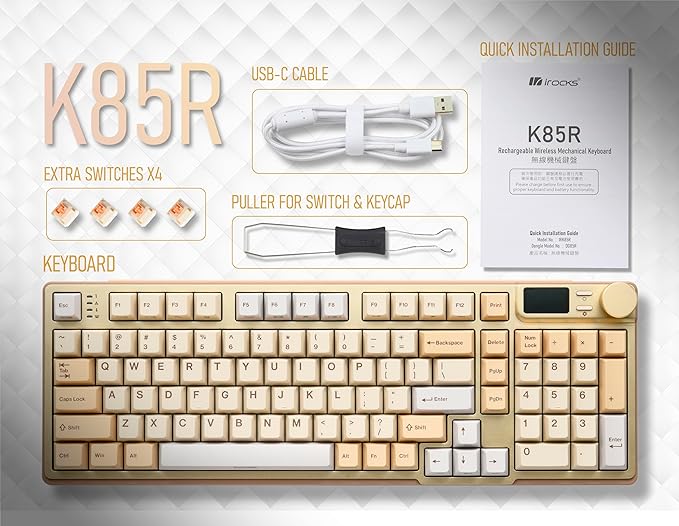 iRocks K85R Wireless RGB Backlit Mechanical Gaming Keyboard - Image 8
