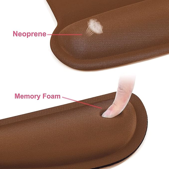 MOSISO Wrist Rest Support for Mouse Pad & Keyboard Set, Ergonomic Mousepad - Image 4