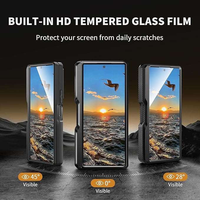 TONGATE for Z Fold 5 Case, Full-Body Military Drop Phone Case for Samsung - Image 2