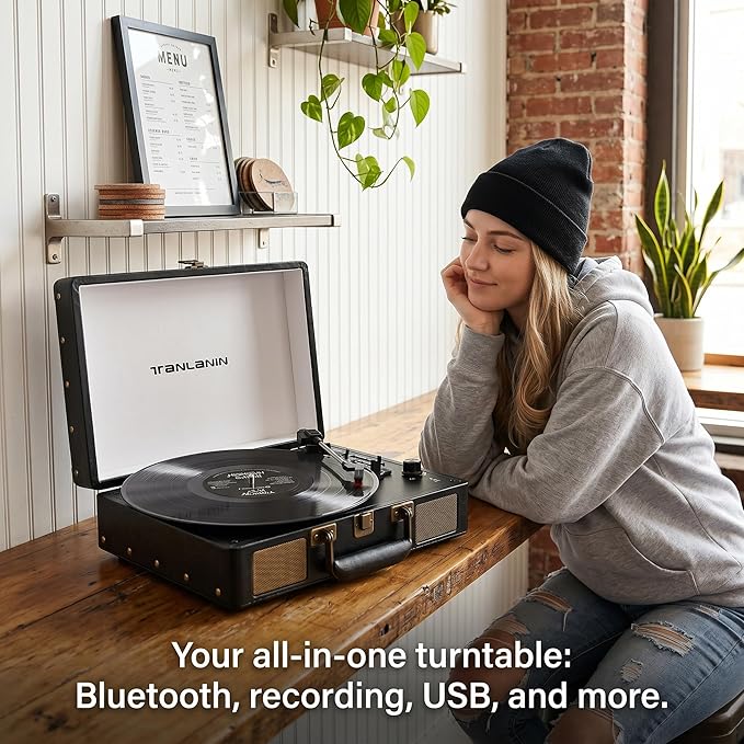 Portable Vinyl Record Player - Image 2