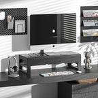 Computer monitor stand with 2 drawer ，Laptop Desk Shelf & Monitor Riser 21.6 - Image 2