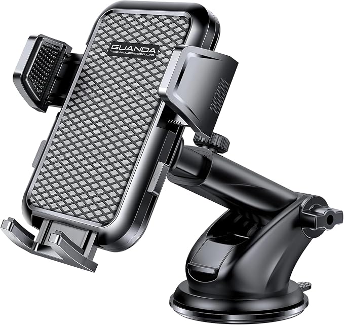 3-in-1 Car Phone Holder, Strong Suction Phone Mount by GUANDATECHNOLOGIESCOLTD