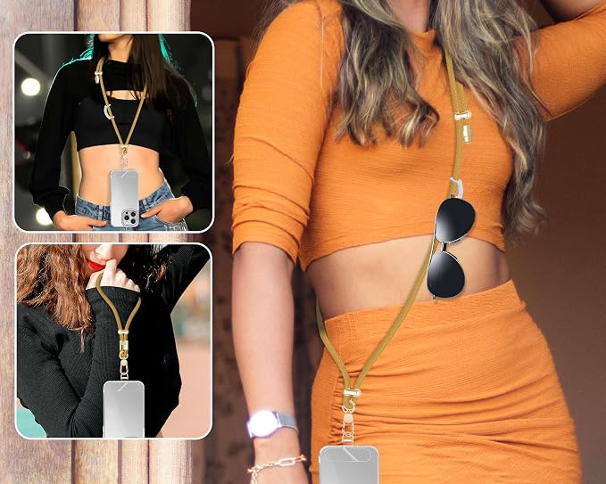 Cell Phone Lanyard Adjustable Crossbody Phone Lanyard *1 Phone Wrist Strap *1 - Image 6